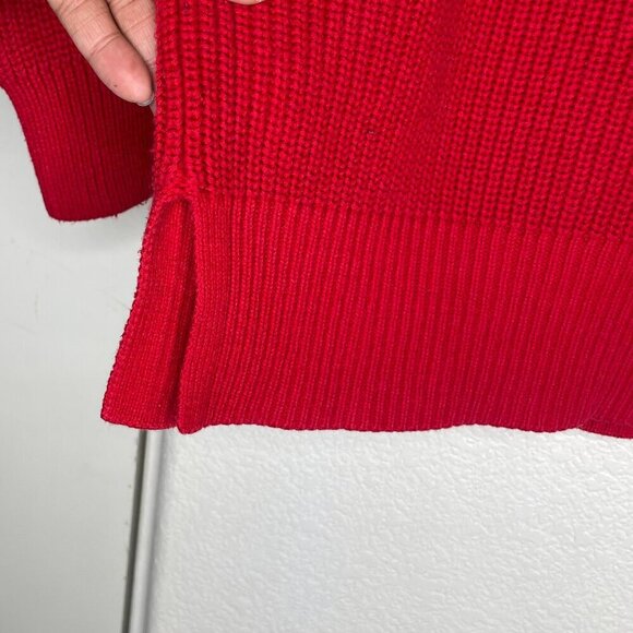 a.n.a. Women's Classic Knit Cut Out Sleeves Office Preppy Sweater Size XL Red - Picture 9 of 10